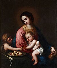Archivo:Madonna and Child with St. John the Baptist by Francisco de Zurbarán, 1659