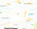 Map commune FR insee code 11067