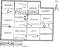 Map of Paulding County Ohio With Municipal and Township Labels