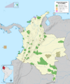 Mapa de Colombia (parques naturales)
