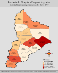 Archivo:Mapa de densidad de poblacion 2010 provincia del neuquen