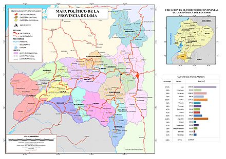 Archivo:Mapa politico provincia loja