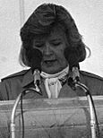 Martha Layne Collins, governor of Kentucky, Nov 8, 1986 (cropped)
