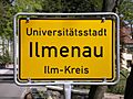 Ortseingangsschild Ilmenau