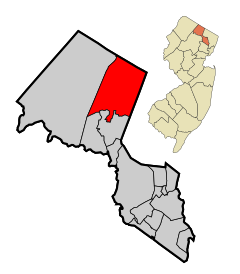 Passaic County New Jersey Incorporated and Unincorporated areas Ringwood Highlighted.svg