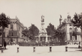 Pla de Palau, circa 1860, Barcelona
