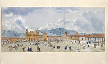 Archivo:Plaza Mayor de Bogotá, 1846