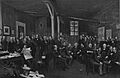 Salle de rédaction du Journal des débats en 1889