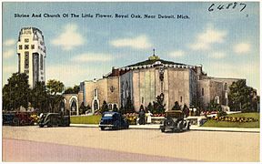 Shrine and Church of the Little Flower, Royal Oak, near Detroit, Mich (64877)