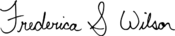 Signature of Frederica Wilson.svg