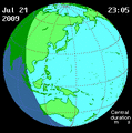 Solar eclipse animate (2009-Jul-22)