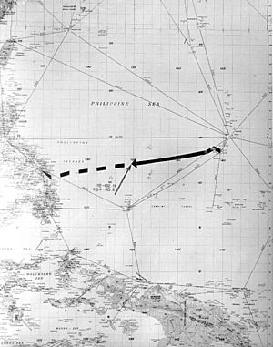 Archivo:USS Indianapolis-last voyage chart