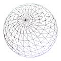 A wireframe sphere with roughly 1600 sample points.