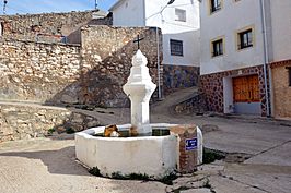 Fuente del Pilón en Pedro Izquierdo de Moya (Cuenca), año 2017.