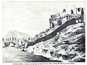 Archivo:1877-06-30, La Ilustración Española y Americana, Guadalajara, Ruinas del castillo de Zorita de los Canes