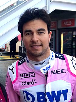 2019 Formula One tests Barcelona, Pérez (47200017422).jpg
