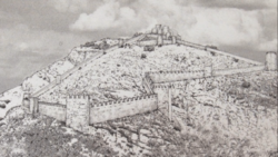 Archivo:Castillo de cullera amurallado