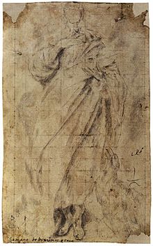 Dibujo de El Greco de San Juan Evangelista Biblioteca Nacional de Madrid.jpg