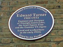 Archivo:Edward Turner Blue Plaque