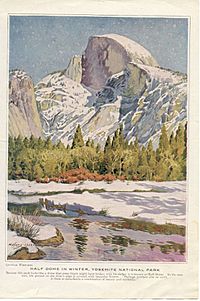 Archivo:Half Dome Yosemite National Park Painting