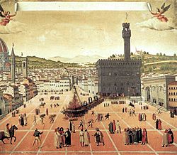 Archivo:Hanging and burning of Girolamo Savonarola in Florence