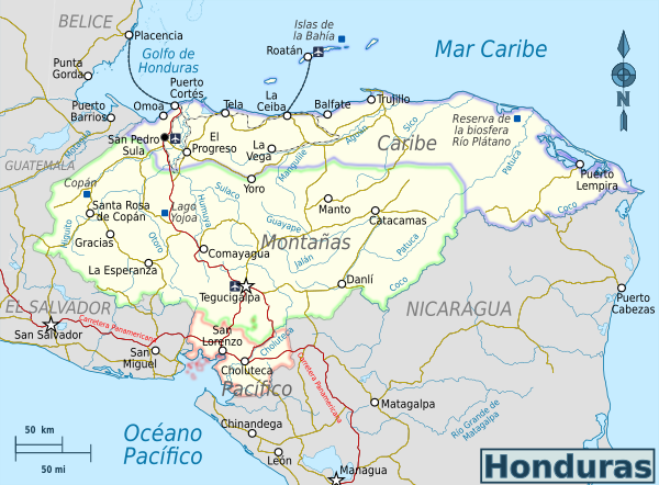 Archivo:Honduras Regions map-es