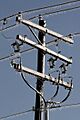 Iced power lines