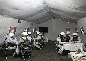 Archivo:Insulated tent for heating personnel. Central military district. Siberia
