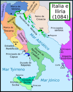 Archivo:Italy and Illyria 1084 AD-es