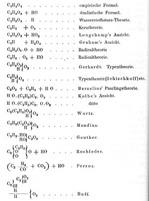 Archivo:Kekule acetic acid formulae