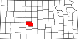 Map of Kansas highlighting Pawnee County.svg