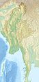 Myanmar relief location map