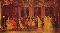 Princess Borghese Bestowing Dowries by Luis Álvarez Catalá