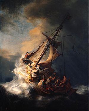 Archivo:Rembrandt Christ in the Storm on the Lake of Galilee