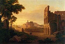 Rom, Kolosseum und Forum Romanum by Rudolf Wiegmann 1835