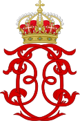 Royal Monogram of King Charles Emmanuel III of Sardinia.svg