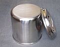 Stainless kitchen container with cover