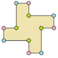 Twisted cross dodecagon