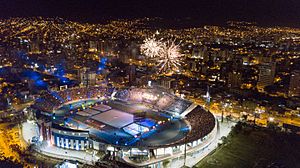 Archivo:Vista Aerea de la Inauguracion de los Juegos Suramericanos Cochabamba 2018