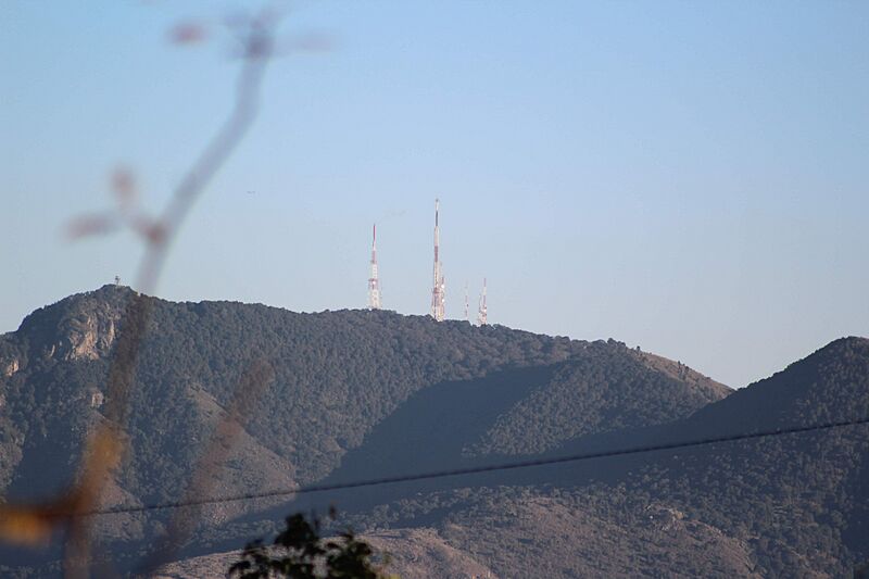 Antenas en Sierra de Guadalupe