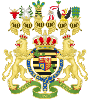 Archivo:Coat of Arms of Alfred, Duke of Saxe-Coburg and Gotha
