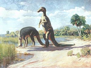 Archivo:Edmontosaurus annectens, by Charles R. Knight