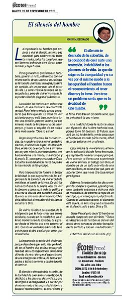 El silencio del hombre