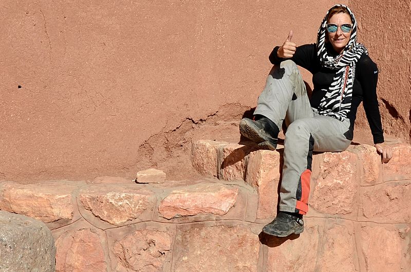 Elsi Rider en Abyaneh (Irán)