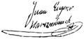 Firma de Juan Eugenio Hartzenbusch