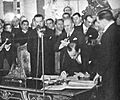 Firma del Tratado de Paz, Amistad y Límites entre Bolivia y Paraguay - Luis Alberto Riart por Paraguay