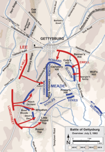 Gettysburg Battle Map Day2