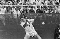 Archivo:Internationale kampioenschap tennis Melkhuisje Menno Oosting in actie, Bestanddeelnr 933-7188