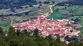 Vista general de Las Casas de Miravete.