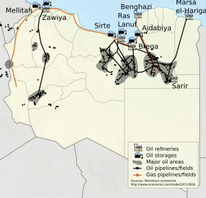 Archivo:Libya location map-oil & gas 2011-en